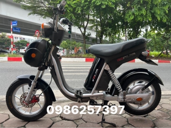 Xe đạp điện Nijia phanh đĩa đồng hồ điện tử màu đen