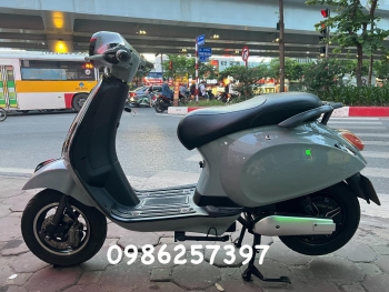xe điện vespa dibao màu xám xi măng nhập khẩu chính hãng